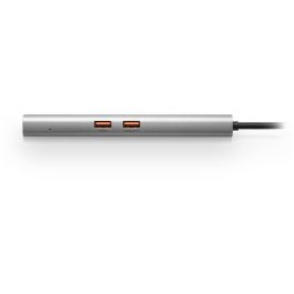 Sharkoon 4044951040704 OfficePal Combo Adapter Gris Oscuro - Hub USB-C con 2x USB-A, 2x USB-C, HDMI, Ethernet 1250 Mbit/s