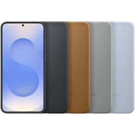Samsung Funda Kindsuit Original para Galaxy S25+, Protección contra Caídas y Rayones, Material Imitación Piel, Negro
