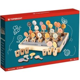 TOP BRIGHT Abc Flowers | Juego Educativo Alfabeto 26 Macetas Letras Mayúsculas y Minúsculas con Tarjetas para Aprender Ortografía