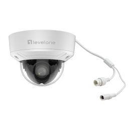 LevelOne FCS-3461 Cámara IP Domo Exterior 2MP H.265 IR PoE IP67 WDR Visión Nocturna 30m para Techo