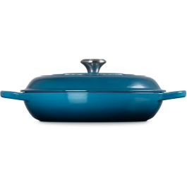 Le Creuset Olla Gourmet de Hierro Fundido 30cm, Azul Turquesa