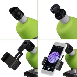 Microscopio 40x-640x - BRESSER JUNIOR - iluminación LED - kit de experimentación - verde Microscopio 40x-640x - BRESSER JUNIOR - iluminación LED - kit de experimentación - verde