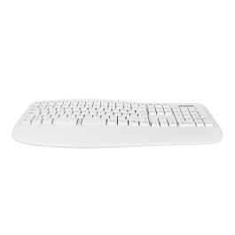 Phoenix Technologies Teclado Ergonómico Inalámbrico K201 2.4Ghz Plug & Play para Windows MacOS Linux