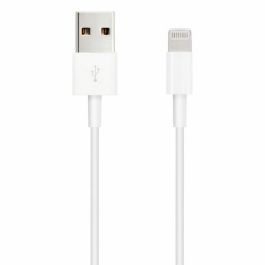 Nanocable Cable Lightning USB 2.0 para iPhone, 1 metro, Blanco