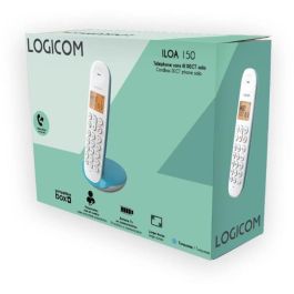 Teléfono inalámbrico fijo - LOGICOM - DECT ILOA 150 SOLO - Turquesa - Sin contestador automático Teléfono inalámbrico fijo - LOGICOM - DECT ILOA 150 SOLO - Turquesa - Sin contestador automático