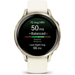 Garmin Venu 4 Reloj Inteligente 3.05 cm (1.2") AMOLED 41mm Oro Wifi GPS (satélite) 390 x 390 Pixeles Pantalla Táctil