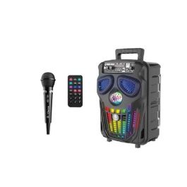 iDance Altavoz Portátil con Diseño Calavera Funky, Micrófono, Mando a Distancia, Luces y Batería Recargable USB - Color Negro Precio: 37.50000056. SKU: B1BHX3JBS4