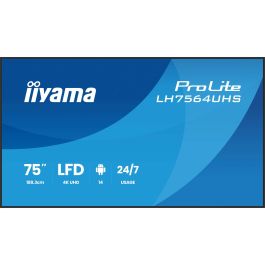 Iiyama LH7564UHS-B1AG Pantalla Señalización Digital 75" 4K UHD Wifi 500 cd/m² Android 24/7