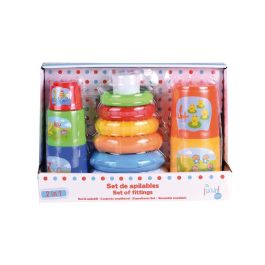 Set Piramide+Cubos Apilables 2 En 1 Pl201204 Tachan