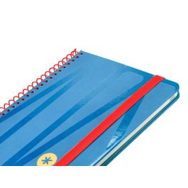 Agenda Espiral Antartik Bold A6 2025 Semana Vista Color Azul Papel 80 gr