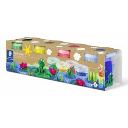 STAEDTLER Noris Club Pasta para Modelar Multicolor para Niños y Adultos, 4 Colores, Bote Plástico, 130g, Dermatológicamente Probado