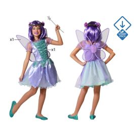 Disfraz Hada Niña Infantil Violeta 5-6 Años Fiesta Carnaval