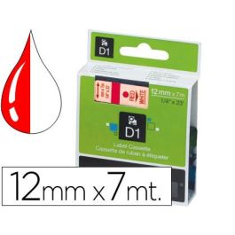 Dymo Cinta De Transferencia Termica D1 45015. Etiquetas Estándar Rojo Sobre Blanco De 12 mmx7M. Poliester Autoadhesiva. Rotuladora Labelmanager Precio: 16.50000044. SKU: BIXS0720550