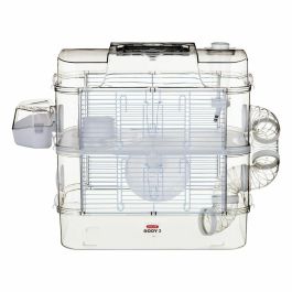 Zolux ZOL3336022060225 Jaula Rody3 Trio de 3 niveles para hámsteres, ratones y jerbos - L 41 x P 27 x H 53 cm - Blanco