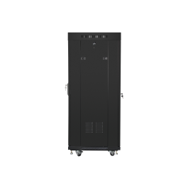 LANBERG Armario Rack Independiente de 19 pulgadas 27U 600x600mm Puerta de Vidrio LCD Negro 800 kg LANBERG Armario Rack Independiente de 19 pulgadas 27U 600x600mm Puerta de Vidrio LCD Negro 800 kg