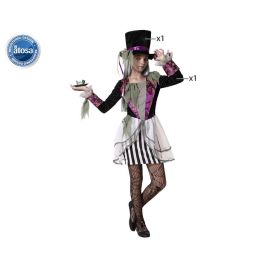 Disfraz Sombrerera Loca Halloween Infantil Niña 3-4 Años - Vestido y Sombrero de Copa Negro con Detalles Violeta y Rayas Precio: 14.49999991. SKU: B1KKRAJXL7