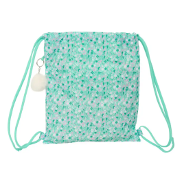 Bolsa Mochila con Cuerdas Safta Cuore Menta 35 x 40 x 1 cm