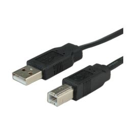 ROLINE 11.02.8867 Cable USB 2.0 A-B, Macho/Macho, Longitud 0.8 m, Negro