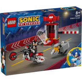 LEGO 76995 Huida de Shadow The Hedgehog Sonic - Set de Juguetes con Cámara de Estasis, RhinoBot y Moto, ideal para Niños +8 Años