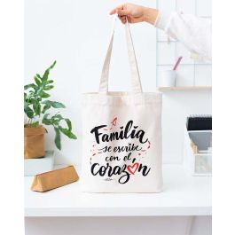 Customizarte Bolsa Shopping Algodón Reciclado 37x39x10cm con Asas para Hombro