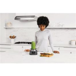 Ninja CB100EU Batidora de Vaso 2 en 1 Power Nutri 1100W con Smart Torque y Recipientes de 700ml y 400ml