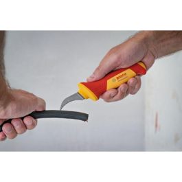 Bosch AAAKE93010 Cuchillo pelador VDE, hoja de acero S2, aislado 1000V, ergonómico