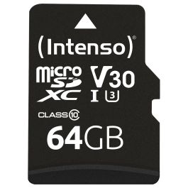 Intenso 3433490 Tarjeta de Memoria Micro SDXC UHS-I Clase 10 U1 64 GB, Velocidad Lectura 90 MB/s Precio: 14.88999985. SKU: S0231405