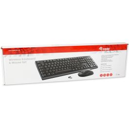 EQUIP Teclado y Ratón Inalámbricos Layout Portugués Negro