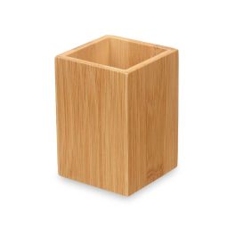 Berilo Vaso Cuadrado de Bambú y Plástico Natural 6.8x9.7x6.8 cm (24 Unidades)