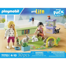 Playmobil Starter Pack Familia De Conejos 71753 Juguete Niños +4 Años