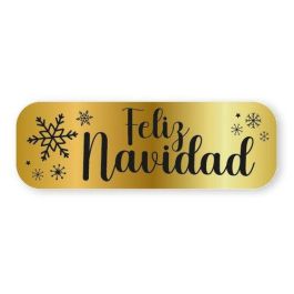 Etiquetas Regalo Adh. Holograficas Rollo 250 Uds. 45X15 Navidad Feliz Navidad Oro Precio: 9.89999978. SKU: B19KN3H828