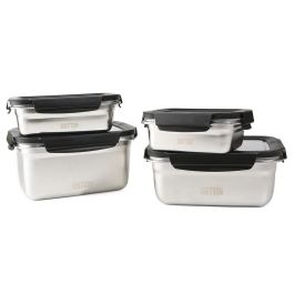 Quttin Molde de Acero para Fiambre 1.8 L, Apto para Microondas y Horno, Dimensiones 23 x 18 x 9 cm (12 Unidades)