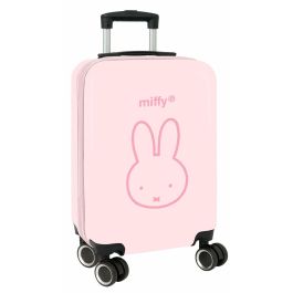 Safta Miffy Flores - Trolley de Cabina Rígida 20" - Maleta de Viaje Infantil para Niños 34,5x55x20 cm