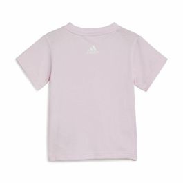 Conjunto Deportivo para Bebé Adidas I Lin Co Set Gris Rosa