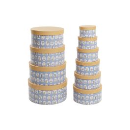 Caja Kids DKD Home Decor Azul Amarillo 37.5 x 18 x 37.5 cm Set de 10 Precio: 50.49999977. SKU: S3038831