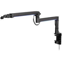 Endorfy Soporte de Micrófono Broadcast Low Profile RGB Boom Arm para Micrófonos hasta 2kg, Iluminación LED (Negro)