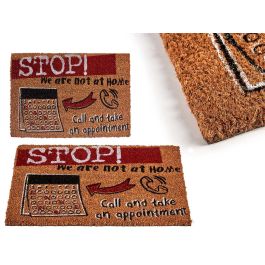 Felpudo de Fibra de Coco Stop 40x60 cm - Giftdecor (12 Unidades) Precio: 63.50000019. SKU: S3609296
