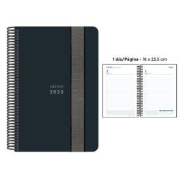 Agenda Anual (2026) Senfort Unicolor Espiral Tapa Pp Con Goma 160X235 D/P Negro Precio: 17.5000001. SKU: B1AS8SF7WN