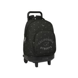 Mochila Escolar con Ruedas Safta California Negro 33 X 45 X 22 cm