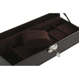 Caja-Joyero Home ESPRIT Beige Marrón oscuro Poliuretano Cristal Madera MDF 30 x 10 x 8 cm Caja-Joyero Home ESPRIT Beige Marrón oscuro Poliuretano Cristal Madera MDF 30 x 10 x 8 cm