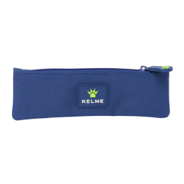 Safta Estuche Portatodo Kelme Blue - Bolso Escolar con Una Cremallera, Dimensiones 60x10x200 mm