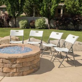 Silla Plegable Lifetime Blanco 4 Unidades 50 x 58 x 83 cm