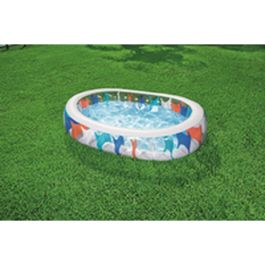 Bestway Piscina Hinchable Eliptica 229x152x51 cm +6 Años Jardin 54066