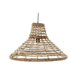 DKD Home Decor Lámpara de Techo Urban de Ratán Marrón 56x56x34 cm E27 50W