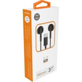 Auriculares hip negros, con usb-c. tech one tech Auriculares hip negros, con usb-c. tech one tech