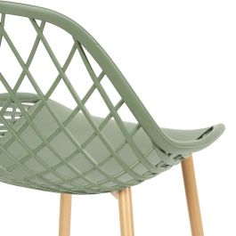 Home Deco Factory Silla Exterior Verde Málaga 57x51,2 cm h.80,2 cm