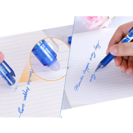 Q-connect Bolígrafo Retractil Borrable Tinta Gel Punta 0,7 mm Color Azul