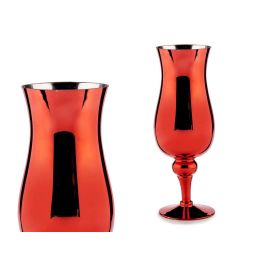 Portavelas de Cristal Roja Arte Regal 13.5x35x13.5 cm (6 Unidades) Precio: 35.99907784. SKU: S3603450