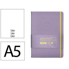 Cuaderno Con Gomilla Antartik Notes Tapa Dura A5 Hojas Lisas Morado Y Amarillo 100 Hojas 80 gr Fsc Precio: 6.50000021. SKU: B1FLD77FRJ