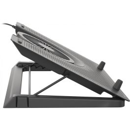 GENESIS Oxid 550 Base Refrigeradora para Portátil 17.3" (43.9 cm) 5 Ventiladores 2800 RPM, Iluminación LED Roja, Negro